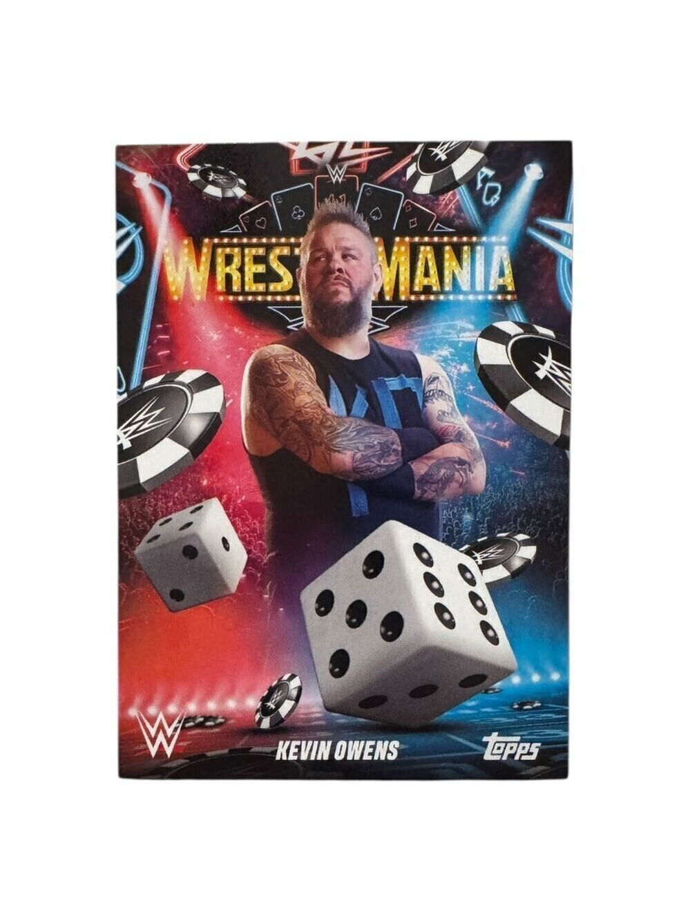 2025 Topps Wrestlemania 41 WWE WORLD Vegas Exclusive Card WM-30 KEVIN OWENS